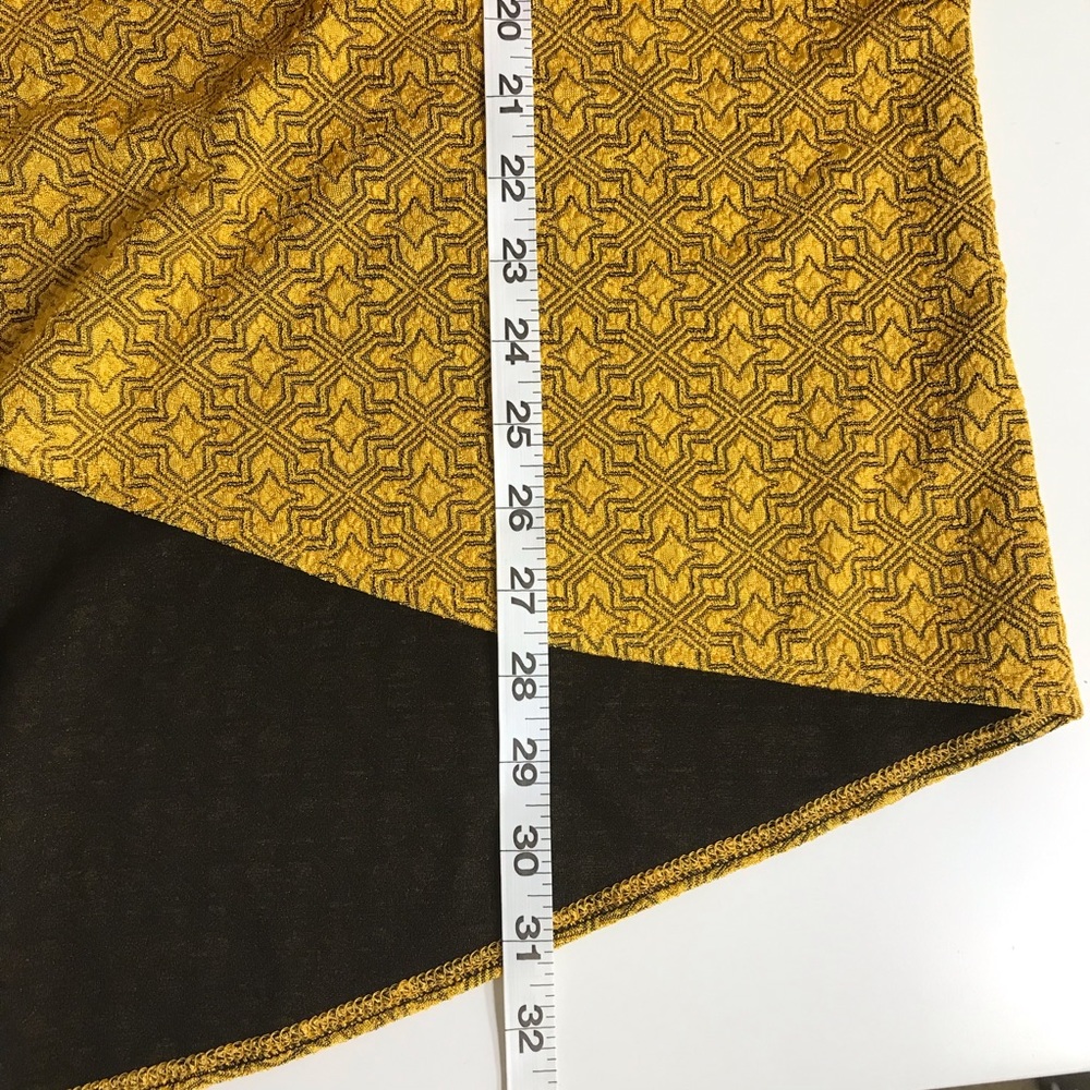 Lularoe Lindsay Yellow Metallic Cardigan Medium - Picture 5 of 6